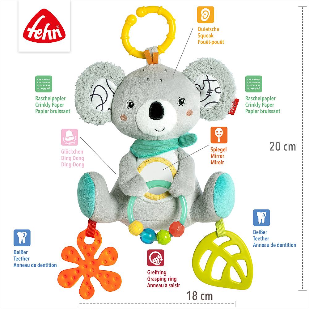 Der niedliche Koala bietet viele Spielfunktionen und langen Spass für dein Baby