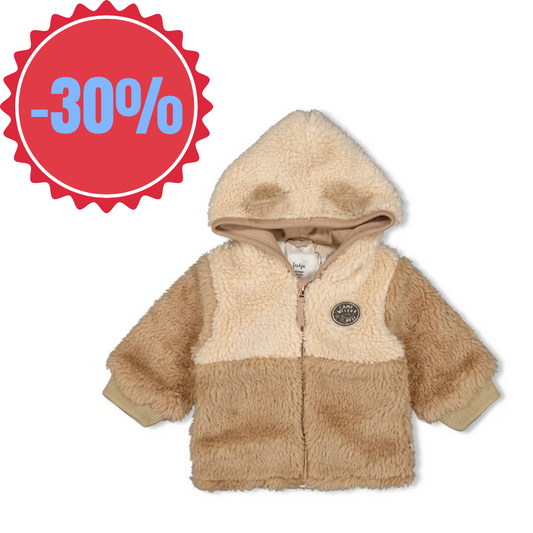 Feetje - Teddyjacke "Camp Wilderness" in Taupe