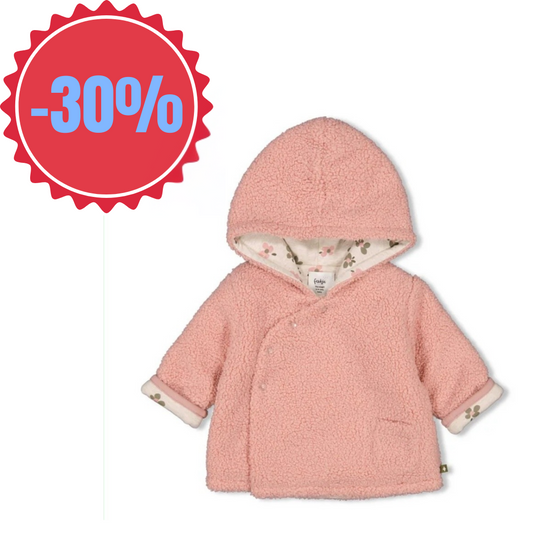 Feetje - Teddyjacke mit Kapuze in mauve