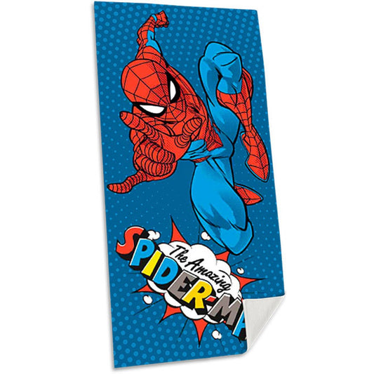 Cooles Spiderman Handtuch in blau und rot