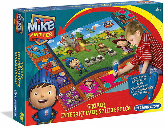 Grosser interaktiver Spielteppich mit Mike dem Ritter 