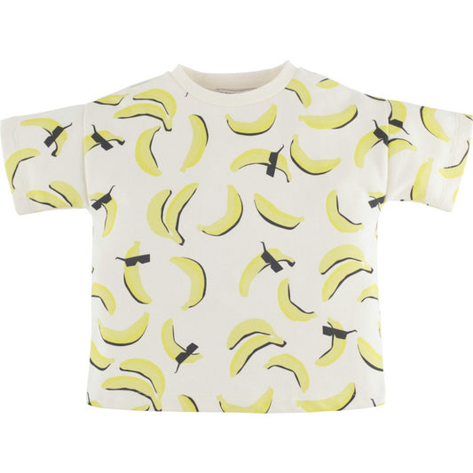 T-Shirt mit All Over Print Bananen mit klassischem Schnitt