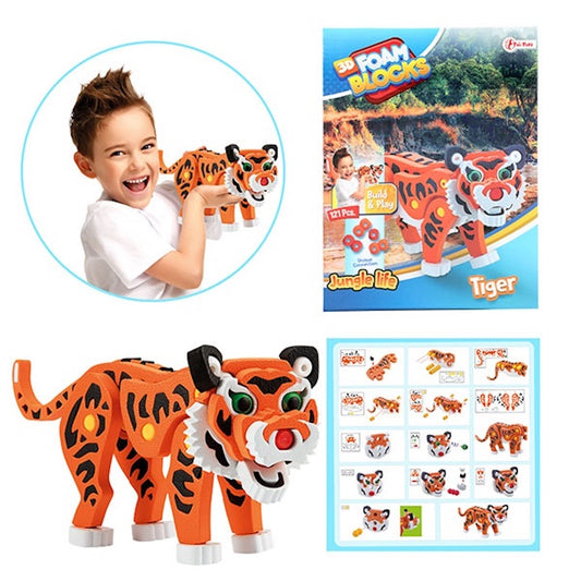 Tolles Tiger 3D Puzzel aus Schaumstoff